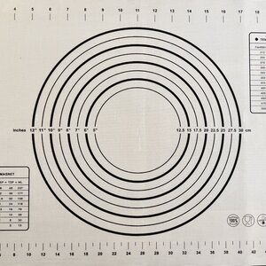 Non-Slip Pastry Baking Mat with Measurements | Durable, Nonstick & Easy To Clean